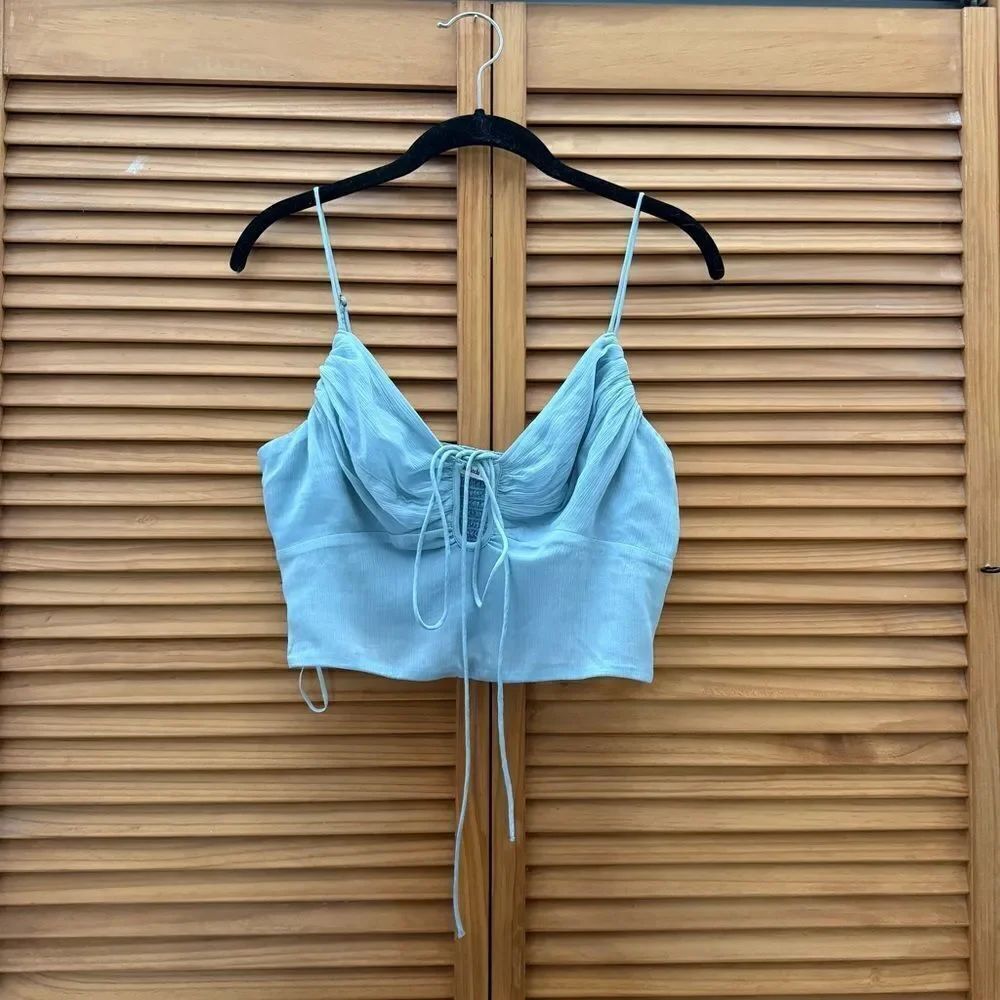 Abercrombie & Fitch Blue crop tank size Medium
